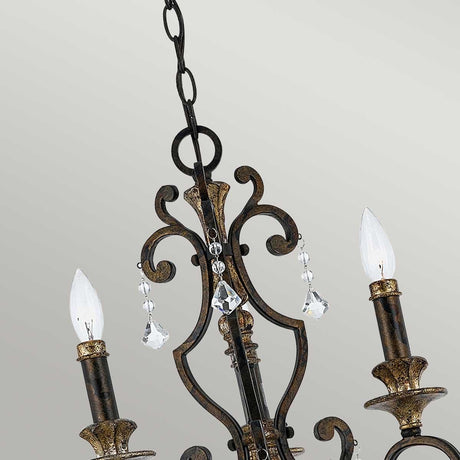 Elstead Lighting - QZ-MARQUETTE3 - Quoizel Chandelier from the Marquette range. Marquette 3 Light Chandelier Product Code = QZ-MARQUETTE3