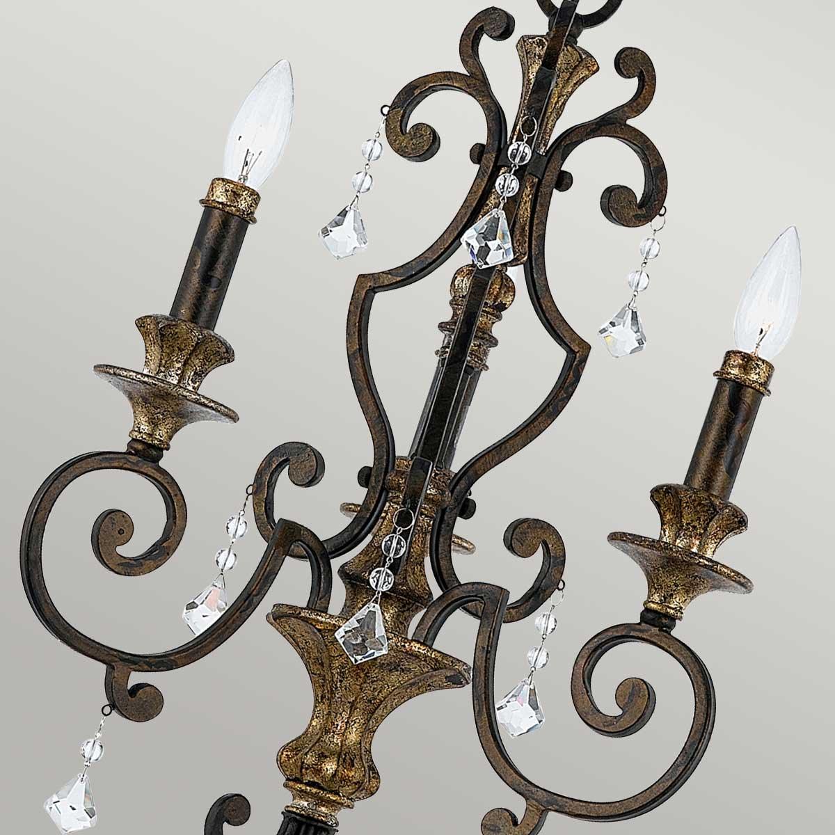 Elstead Lighting - QZ-MARQUETTE3 - Quoizel Chandelier from the Marquette range. Marquette 3 Light Chandelier Product Code = QZ-MARQUETTE3