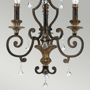 Elstead Lighting - QZ-MARQUETTE3 - Quoizel Chandelier from the Marquette range. Marquette 3 Light Chandelier Product Code = QZ-MARQUETTE3