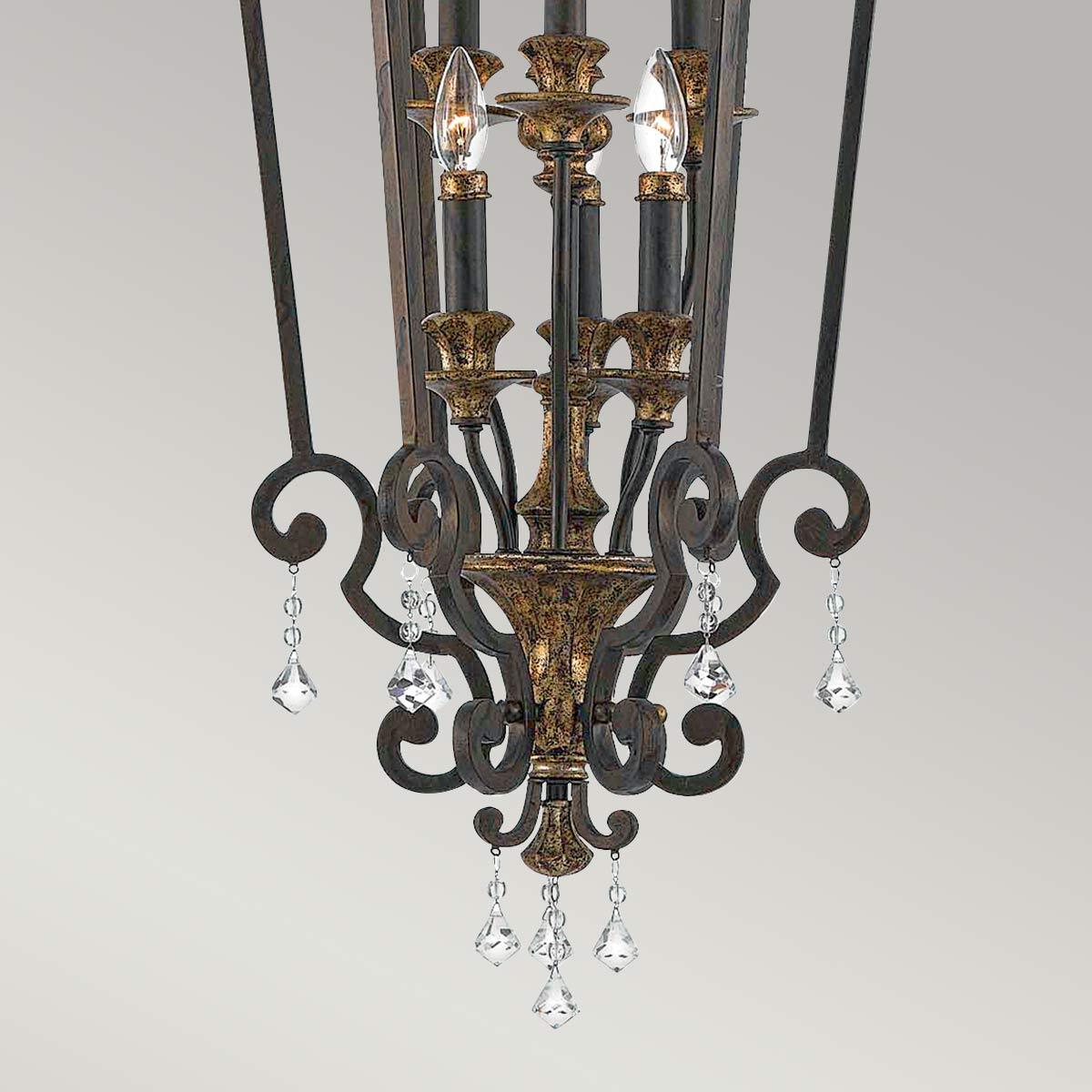 Elstead Lighting - QZ-MARQUETTE6-B - Quoizel Chandelier from the Marquette range. Marquette 6 Light Chandelier Product Code = QZ-MARQUETTE6-B