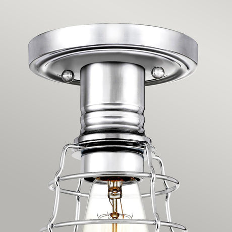 Elstead Lighting - QZ-MIXON-SF-PC - Quoizel Ceiling Semi-Flush from the Mixon range. Mixon 1 Light Semi-Flush Product Code = QZ-MIXON-SF-PC