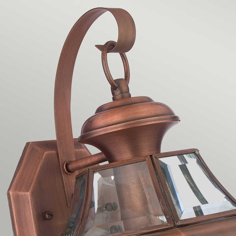 Elstead Lighting - QZ-NEWBURY2-M-AC - Quoizel Outdoor Wall Light from the Newbury range. Newbury 1 Light Medium Wall Lantern Product Code = QZ-NEWBURY2-M-AC