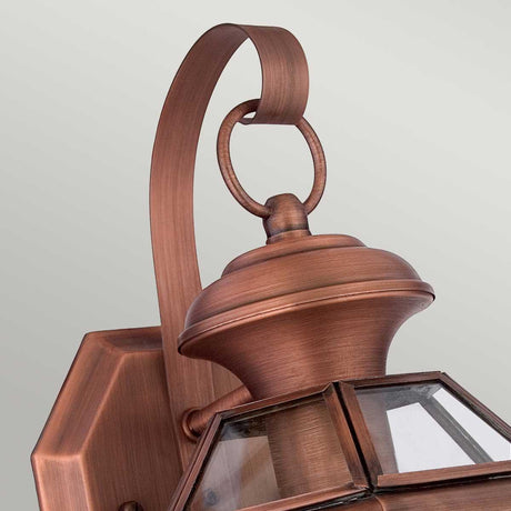 Elstead Lighting - QZ-NEWBURY2-S-AC - Quoizel Outdoor Wall Light from the Newbury range. Newbury 1 Light Small Wall Lantern Product Code = QZ-NEWBURY2-S-AC