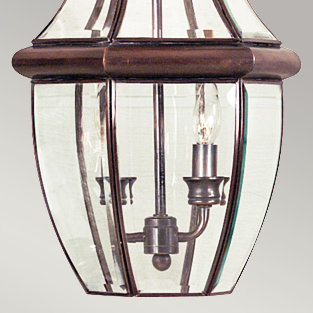 Elstead Lighting - QZ-NEWBURY8-L-AC - Quoizel Outdoor Hanging from the Newbury range. Newbury 2 Light Large Chain Lantern Product Code = QZ-NEWBURY8-L-AC