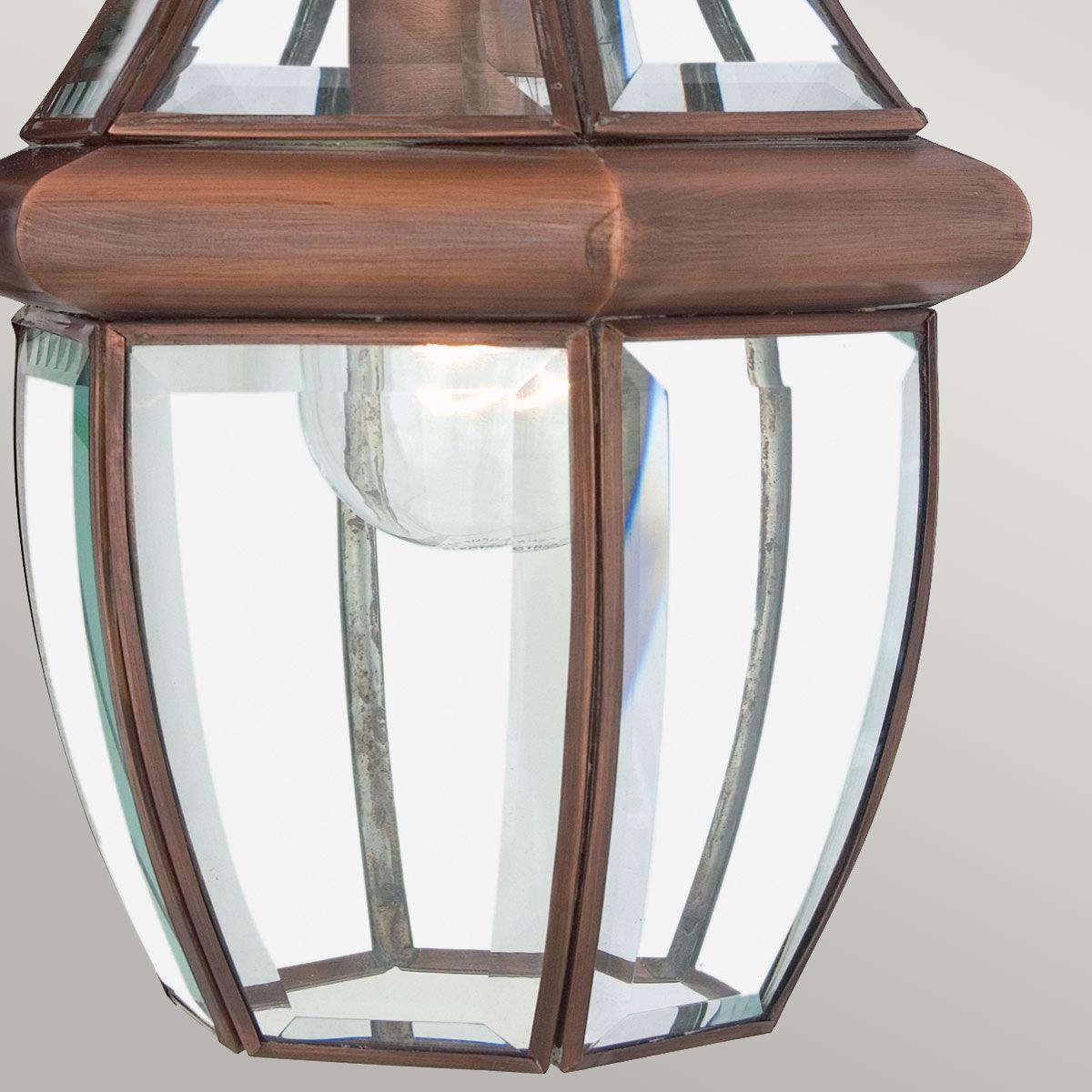 Elstead Lighting - QZ-NEWBURY8-M-AC - Quoizel Outdoor Hanging from the Newbury range. Newbury 1 Light Medium Chain Lantern Product Code = QZ-NEWBURY8-M-AC