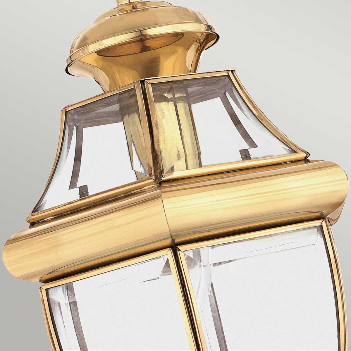 Elstead Lighting - QZ-NEWBURY8-M-PB - Quoizel Outdoor Hanging from the Newbury range. Newbury 1 Light Medium Chain Lantern Product Code = QZ-NEWBURY8-M-PB