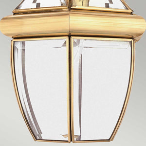 Elstead Lighting - QZ-NEWBURY8-M-PB - Quoizel Outdoor Hanging from the Newbury range. Newbury 1 Light Medium Chain Lantern Product Code = QZ-NEWBURY8-M-PB