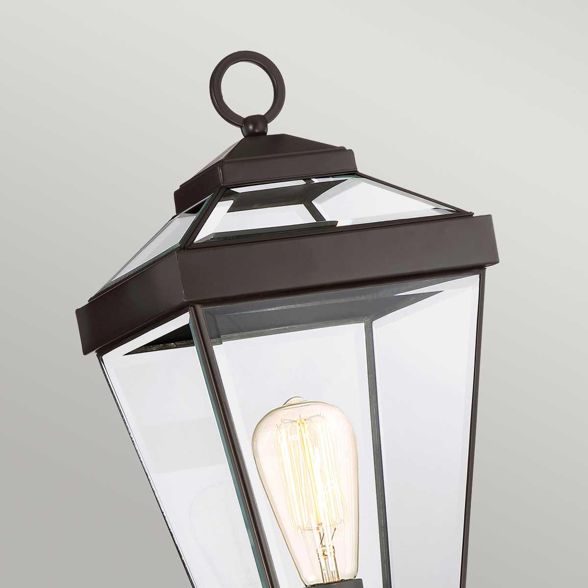 Elstead Lighting - QZ-RAVINE3-M - Quoizel Pedestal Lantern from the Ravine range. Ravine Medium Pedestal Product Code = QZ-RAVINE3-M