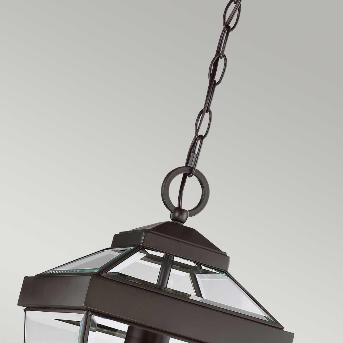 Elstead Lighting - QZ-RAVINE8-M - Quoizel Outdoor Hanging from the Ravine range. Ravine Medium Chain Lantern Product Code = QZ-RAVINE8-M