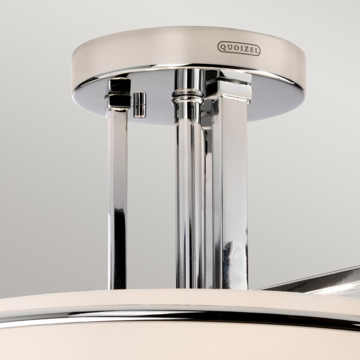 Elstead Lighting - QZ-TAYLOR-SFBATH - Quoizel Ceiling Semi-Flush from the Taylor range. Taylor 3 Light Semi-Flush Light Product Code = QZ-TAYLOR-SFBATH