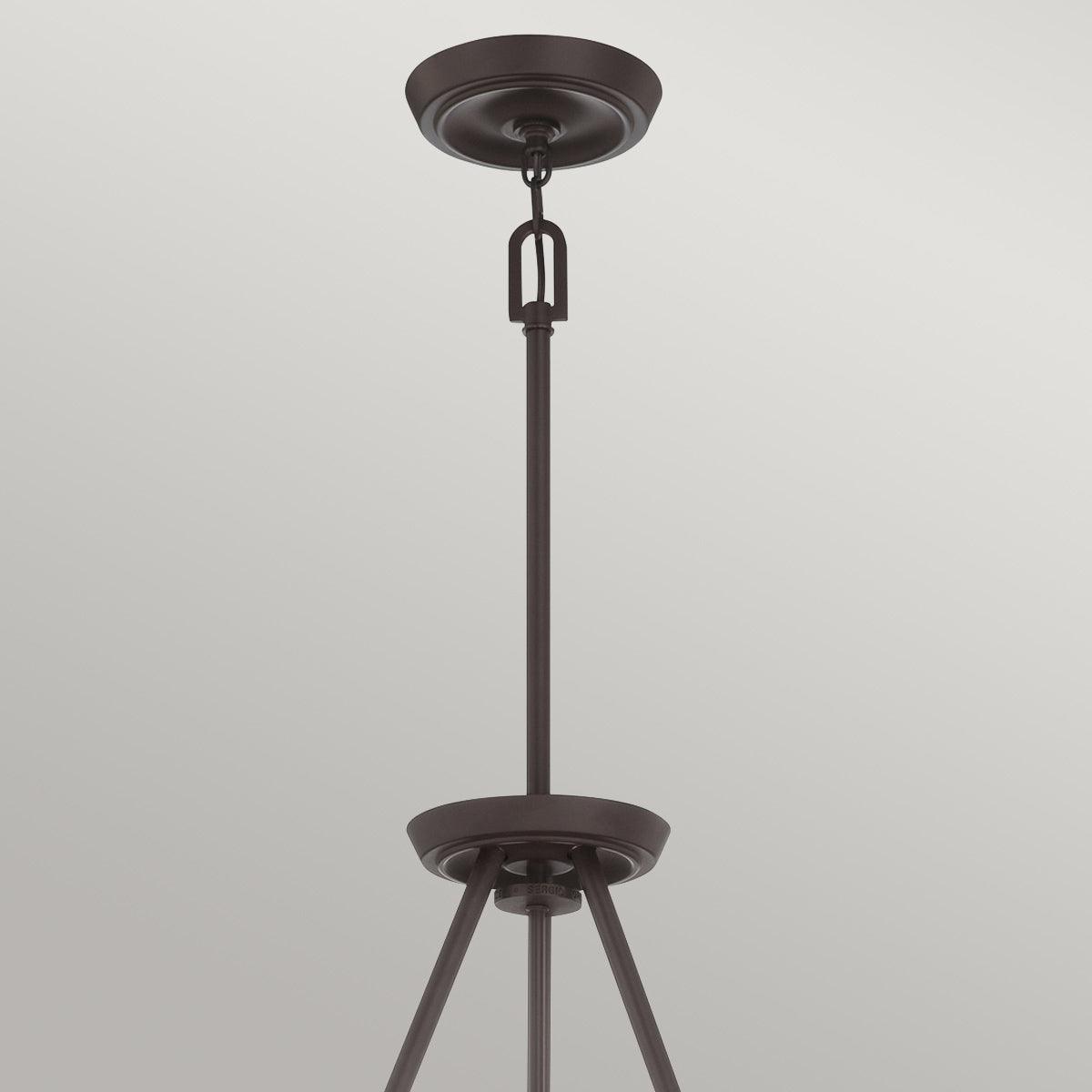 Elstead Lighting - QZ-THEATER-ROW6WT - Quoizel Chandelier from the Theater Row range. Theater Row 6 Light Chandelier - Western Bronze Product Code = QZ-THEATER-ROW6WT