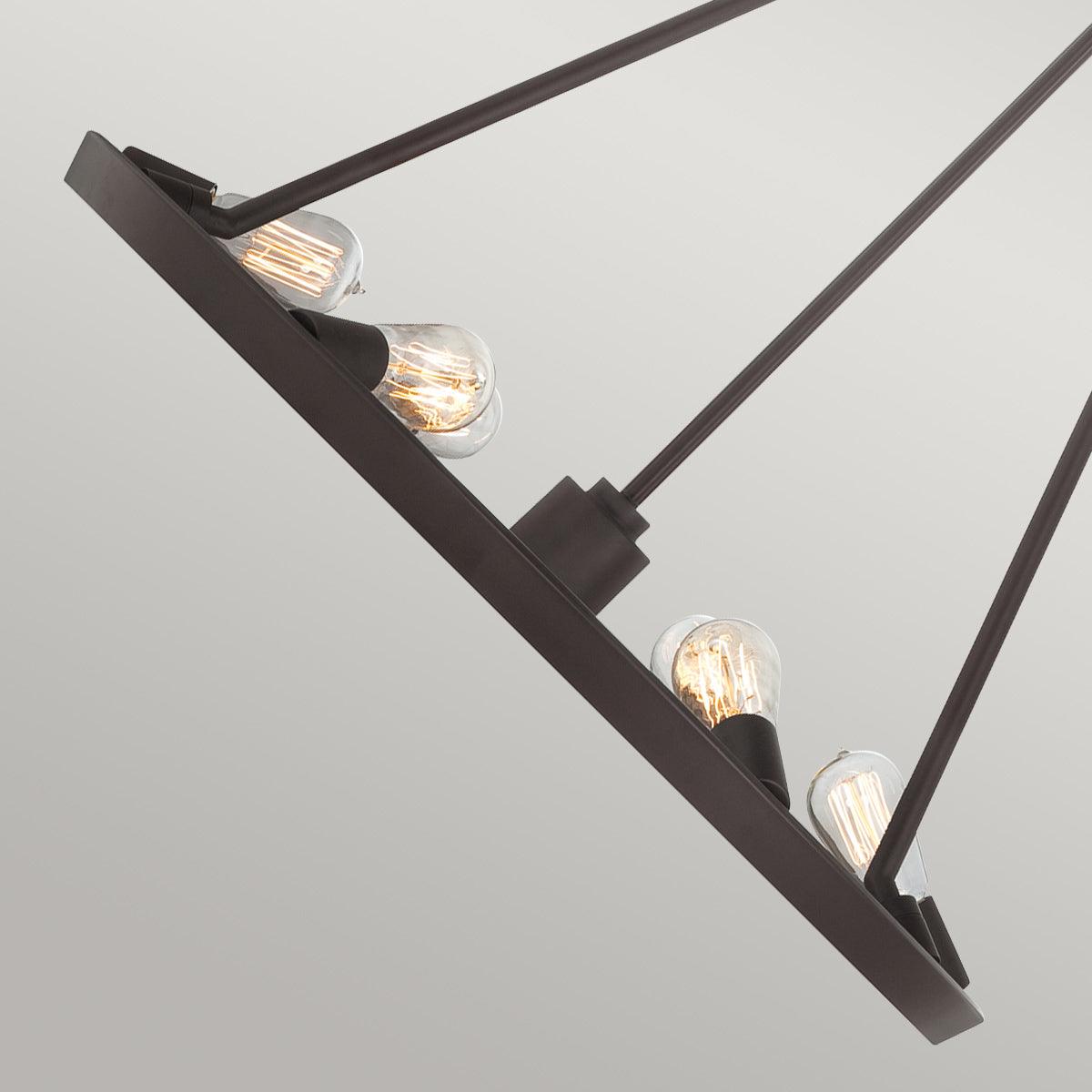 Elstead Lighting - QZ-THEATER-ROW6WT - Quoizel Chandelier from the Theater Row range. Theater Row 6 Light Chandelier - Western Bronze Product Code = QZ-THEATER-ROW6WT