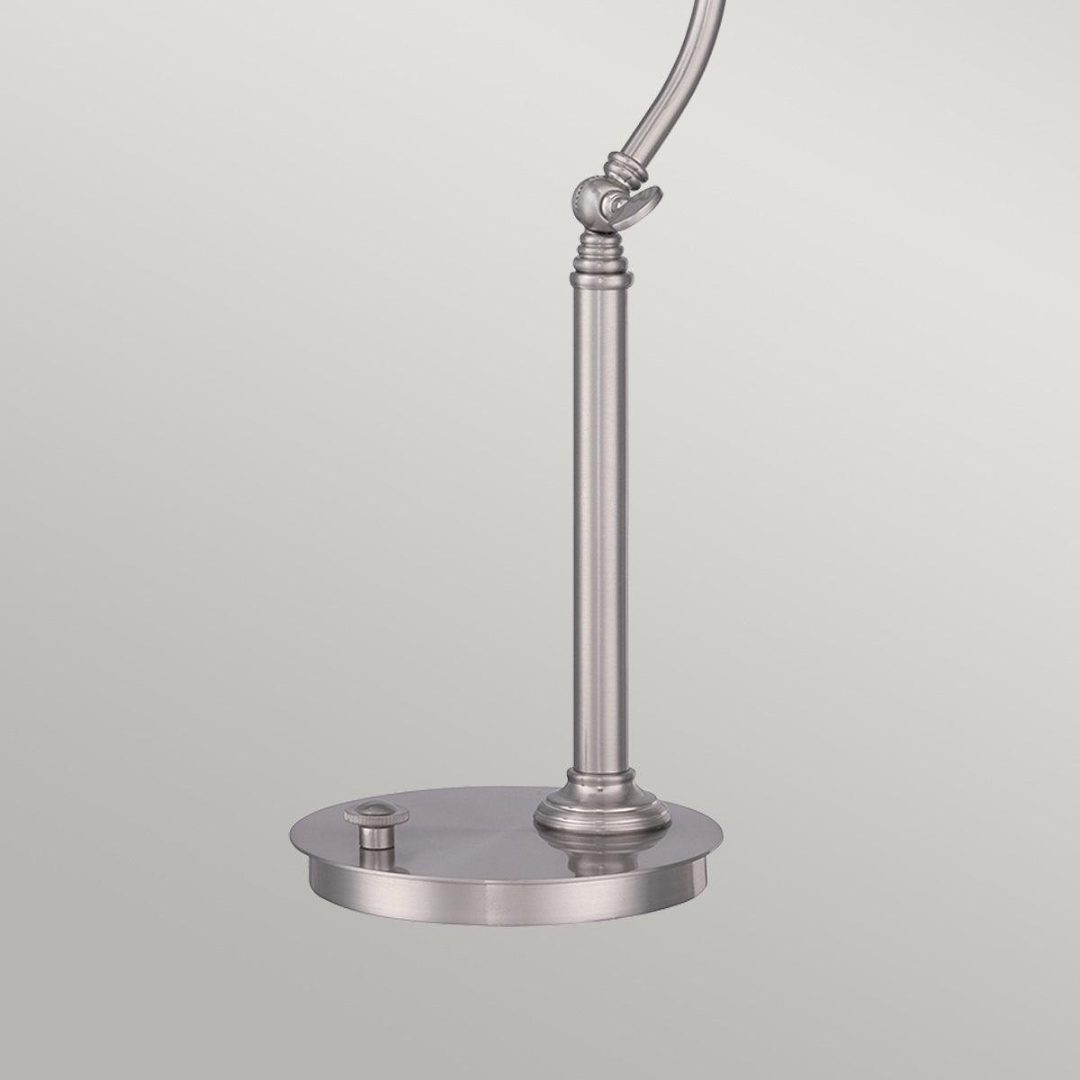 Elstead Lighting - QZ-THOMPSON-TLBN - Quoizel Table Lamp from the Thompson range. Thompson LED Table Lamp in Brushed Nickel Product Code = QZ-THOMPSON-TLBN