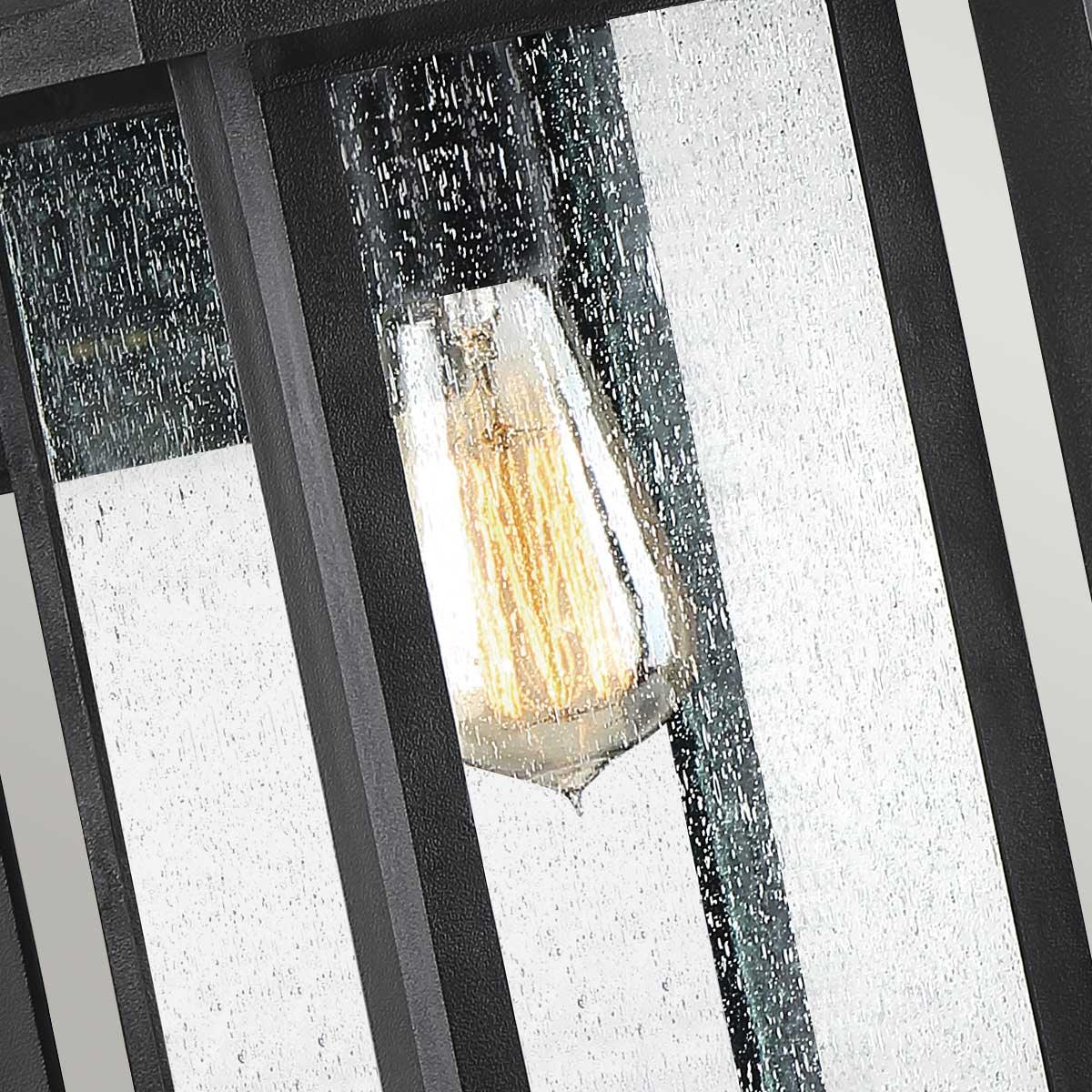 Elstead Lighting - QZ-WAKEFIELD-M-TBK - Quoizel Outdoor Wall Light from the Wakefield range. Wakefield 1 Wall Lantern - Medium Product Code = QZ-WAKEFIELD-M-TBK