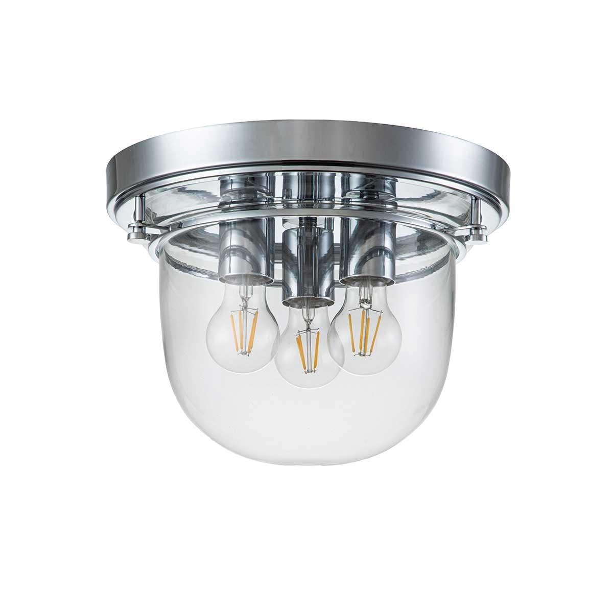 Elstead Lighting - QZ-WHISTLING-F-PC - Quoizel Ceiling Flush from the Whistling range. Whistling 3 Light Flush Product Code = QZ-WHISTLING-F-PC