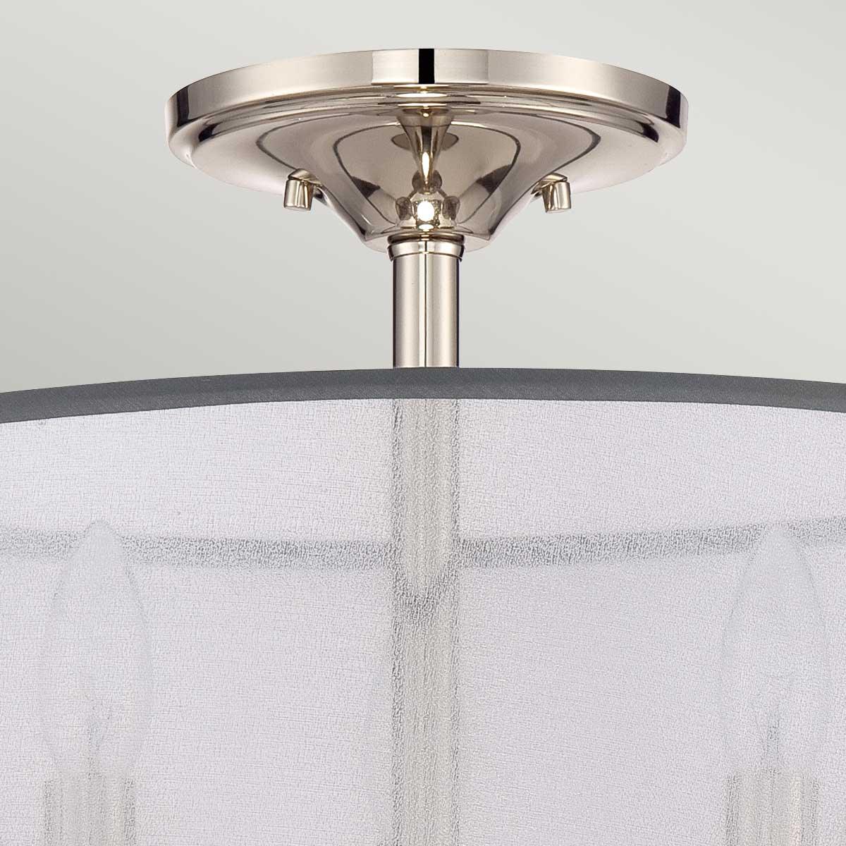 Elstead Lighting - QZ-WHITNEY-SF - Quoizel Ceiling Semi-Flush from the Whitney range. Whitney 3 Light Semi-Flush/Pendant Product Code = QZ-WHITNEY-SF