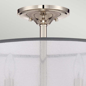 Elstead Lighting - QZ-WHITNEY-SF - Quoizel Ceiling Semi-Flush from the Whitney range. Whitney 3 Light Semi-Flush/Pendant Product Code = QZ-WHITNEY-SF