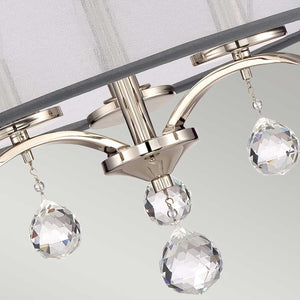 Elstead Lighting - QZ-WHITNEY-SF - Quoizel Ceiling Semi-Flush from the Whitney range. Whitney 3 Light Semi-Flush/Pendant Product Code = QZ-WHITNEY-SF