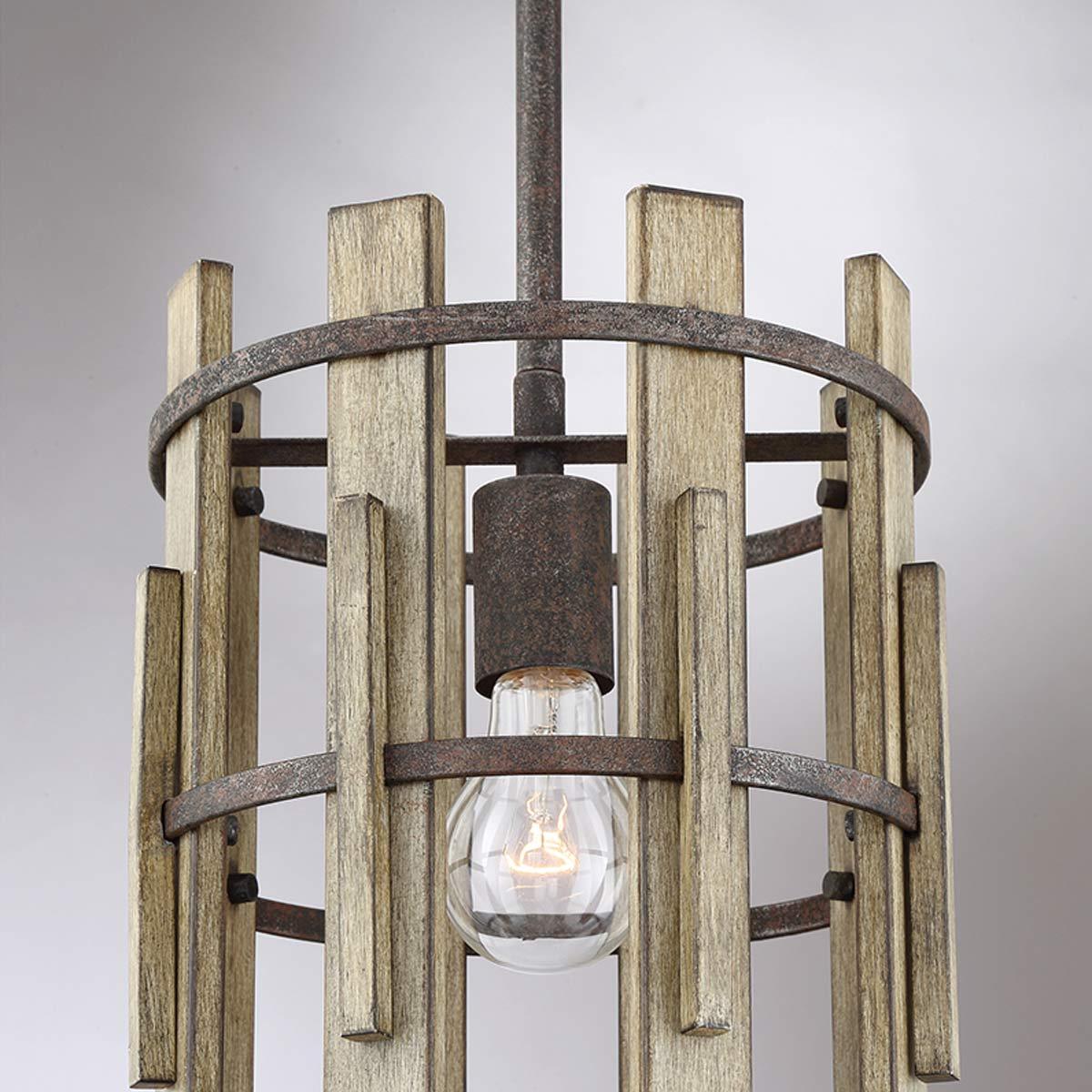 Elstead Lighting - QZ-WOOD-HOLLOW-MP - Pendant