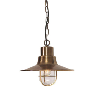 Elstead Lighting - SHELDON-CH-BR - Elstead Lighting Outdoor Hanging from the Sheldon range. Sheldon 1 Light Chain Lantern Product Code = SHELDON-CH-BR