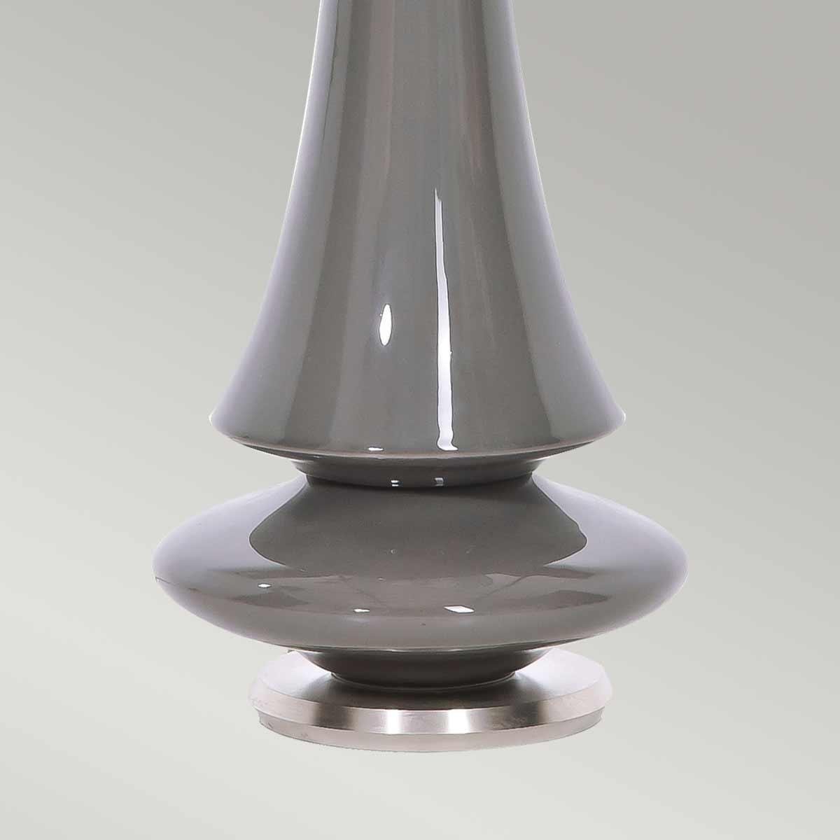 Elstead Lighting - SPIN-TL-GREY - Elstead Lighting Table Lamp from the Spin range. Spin 1 Light Table Lamp - Grey Product Code = SPIN-TL-GREY