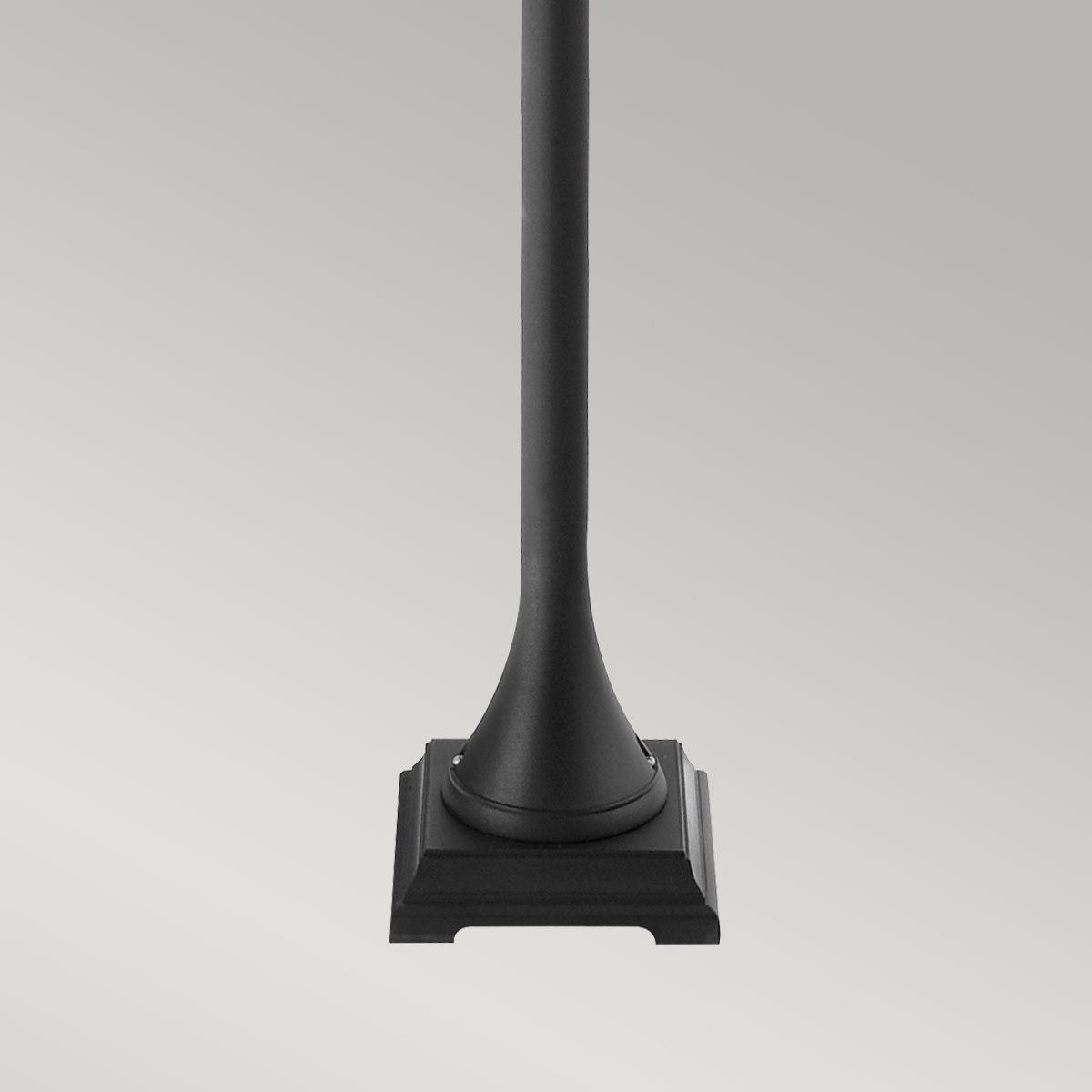 Elstead Lighting - T4-BLACK - Norlys Pillar Lantern from the Turin range. Turin 1 Light Pillar - Black Product Code = T4-BLACK