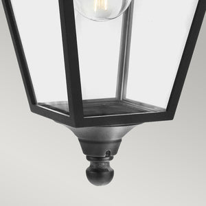 Elstead Lighting - T8-BLACK - Norlys Outdoor Hanging from the Turin range. Turin 1 Light Chain Lantern - Black Product Code = T8-BLACK