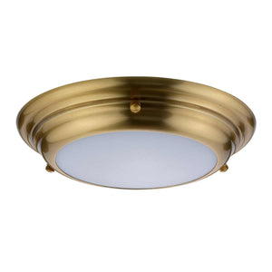 Elstead Lighting - WELLAND-F-S-AB - Elstead Lighting Ceiling Flush from the Welland range. Welland 1 Light Mini LED Flush Product Code = WELLAND-F-S-AB