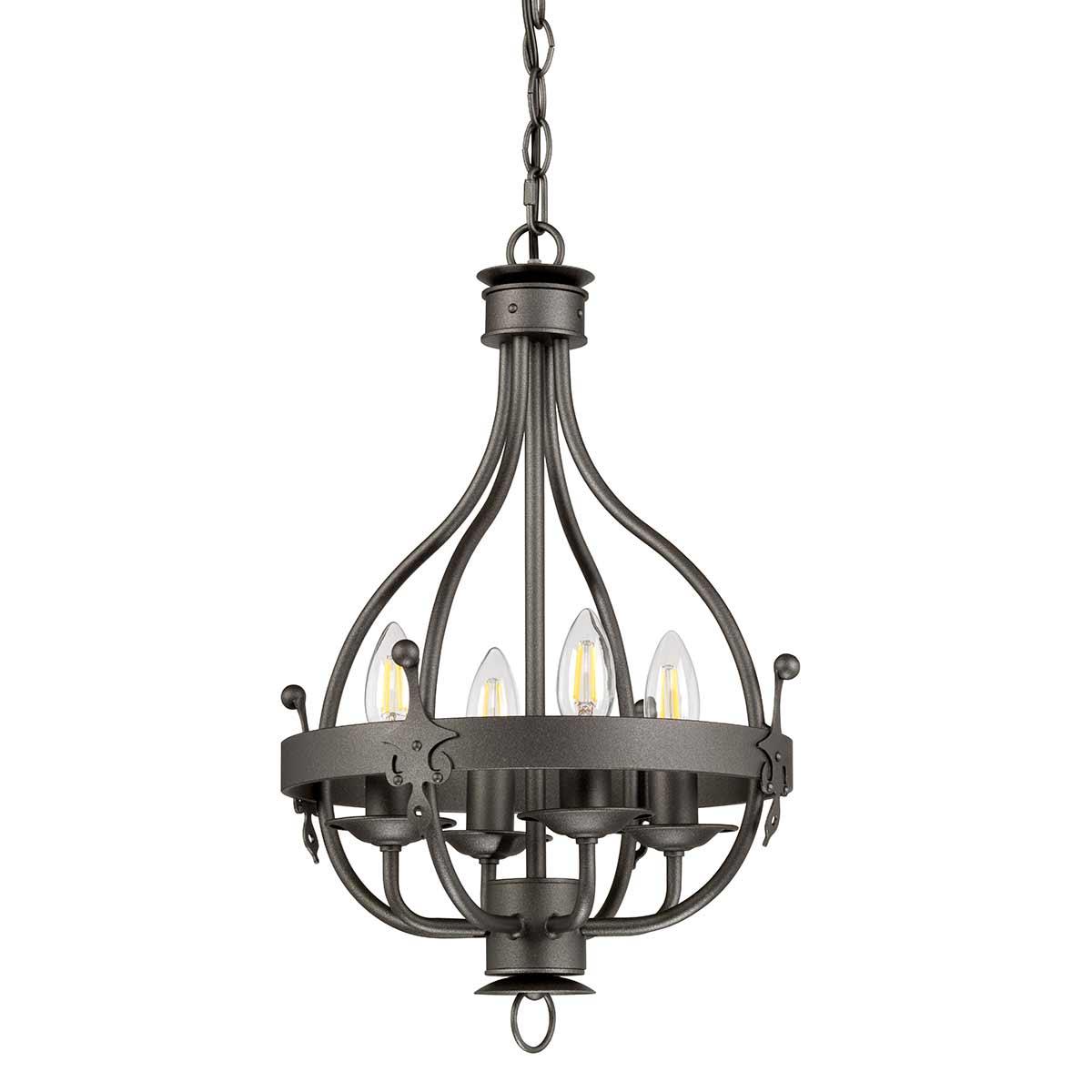 Elstead Lighting - WINDSOR4-GR - Elstead Lighting Chandelier from the Windsor range. Windsor 4 Light Pendant Product Code = WINDSOR4-GR