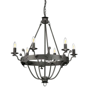 Elstead Lighting - WINDSOR6-GR - Elstead Lighting Chandelier from the Windsor range. Windsor 6 Light Chandelier Product Code = WINDSOR6-GR