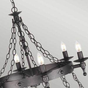 Elstead Lighting - WR18-GRAPHITE - Elstead Lighting Chandelier from the Warwick range. Warwick 18 Light Chandelier Product Code = WR18-GRAPHITE