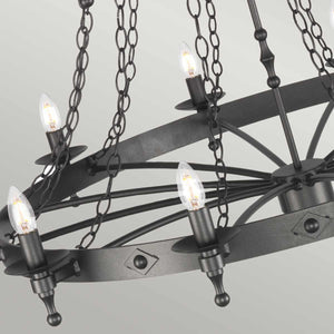 Elstead Lighting - WR18-GRAPHITE - Elstead Lighting Chandelier from the Warwick range. Warwick 18 Light Chandelier Product Code = WR18-GRAPHITE