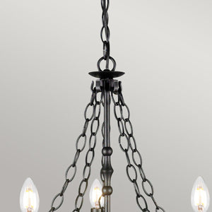 Elstead Lighting - WR5-GRAPHITE - Elstead Lighting Chandelier from the Warwick range. Warwick 5 Light Chandelier Product Code = WR5-GRAPHITE