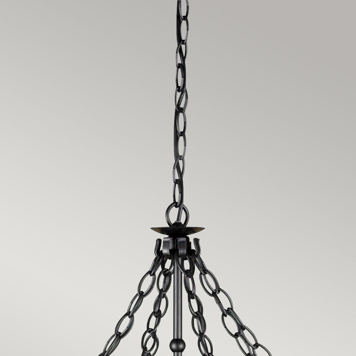 Elstead Lighting - WR8-GRAPHITE - Elstead Lighting Chandelier from the Warwick range. Warwick 8 Light Chandelier Product Code = WR8-GRAPHITE