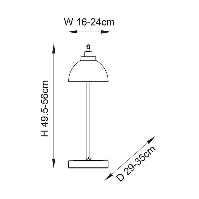 Endon Lighting - 100043 - Endon Lighting 100043 Caspa Indoor Table Lamps Bright nickel plate & mirrored glass Non-dimmable