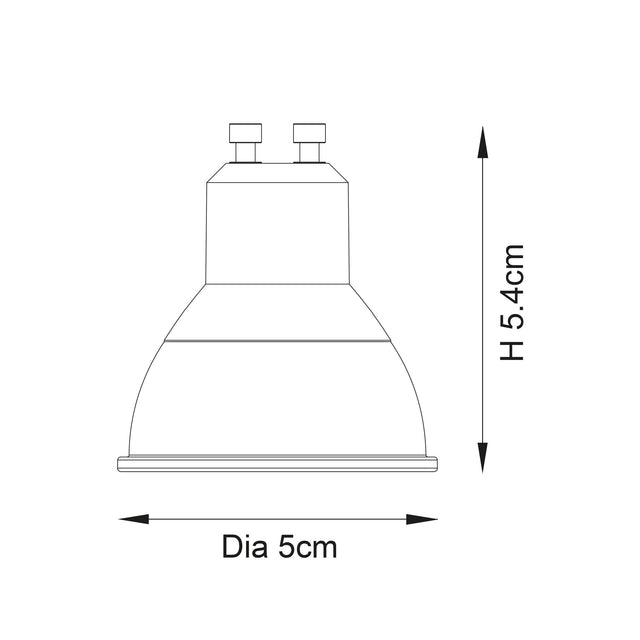 Endon Lighting - 104033 - Endon Lighting 104033 GU10 LED Un-Zoned Accessories White & clear prismatic PC Non-dimmable