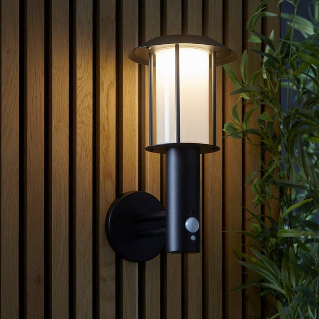 Endon Lighting - 106467 - Endon Lighting 106467 Tarrow Outdoor Wall Light Matt black & white pc Step dimmable