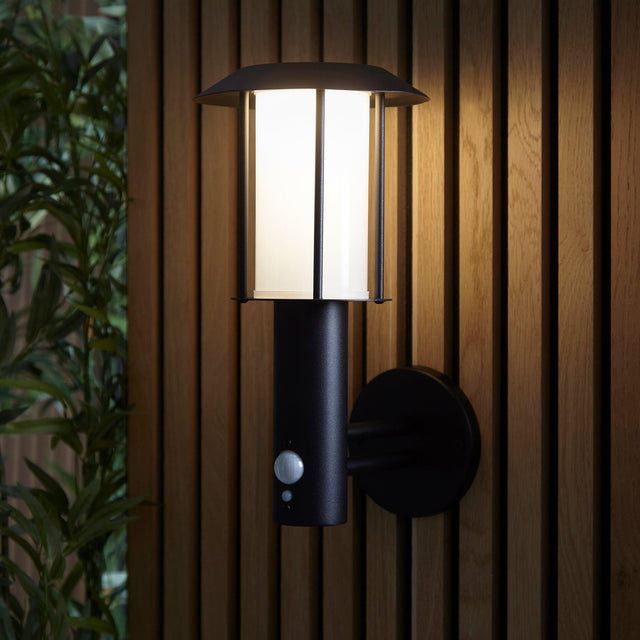 Endon Lighting - 106467 - Endon Lighting 106467 Tarrow Outdoor Wall Light Matt black & white pc Step dimmable