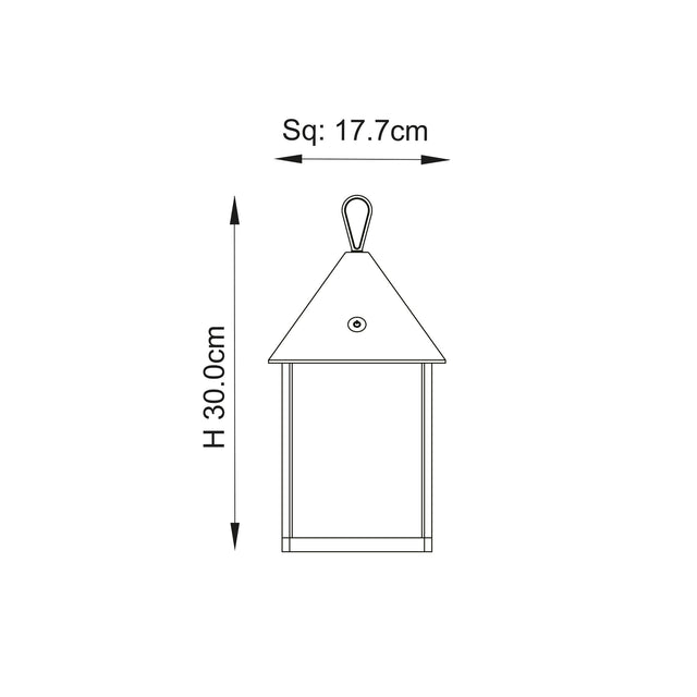 Endon Lighting - 106789 - Endon Lighting 106789 Hoot Outdoor Table Lamps Matt black Step dimmable