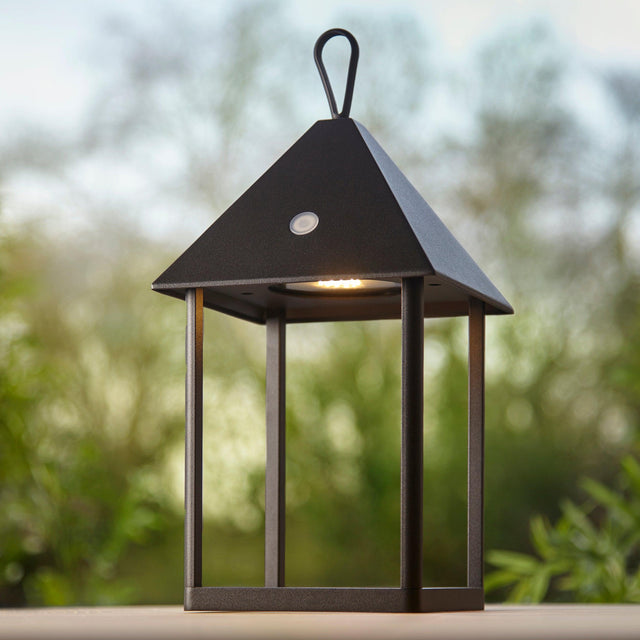 Endon Lighting - 106789 - Endon Lighting 106789 Hoot Outdoor Table Lamps Matt black Step dimmable