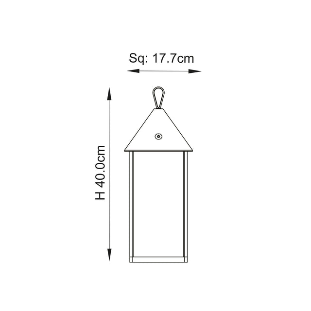 Endon Lighting - 106790 - Endon Lighting 106790 Hoot Outdoor Table Lamps Matt black Step dimmable