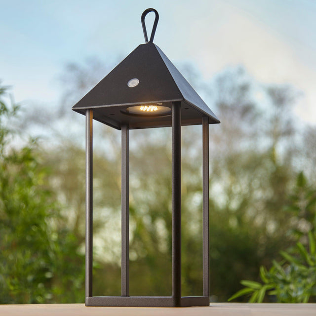 Endon Lighting - 106790 - Endon Lighting 106790 Hoot Outdoor Table Lamps Matt black Step dimmable