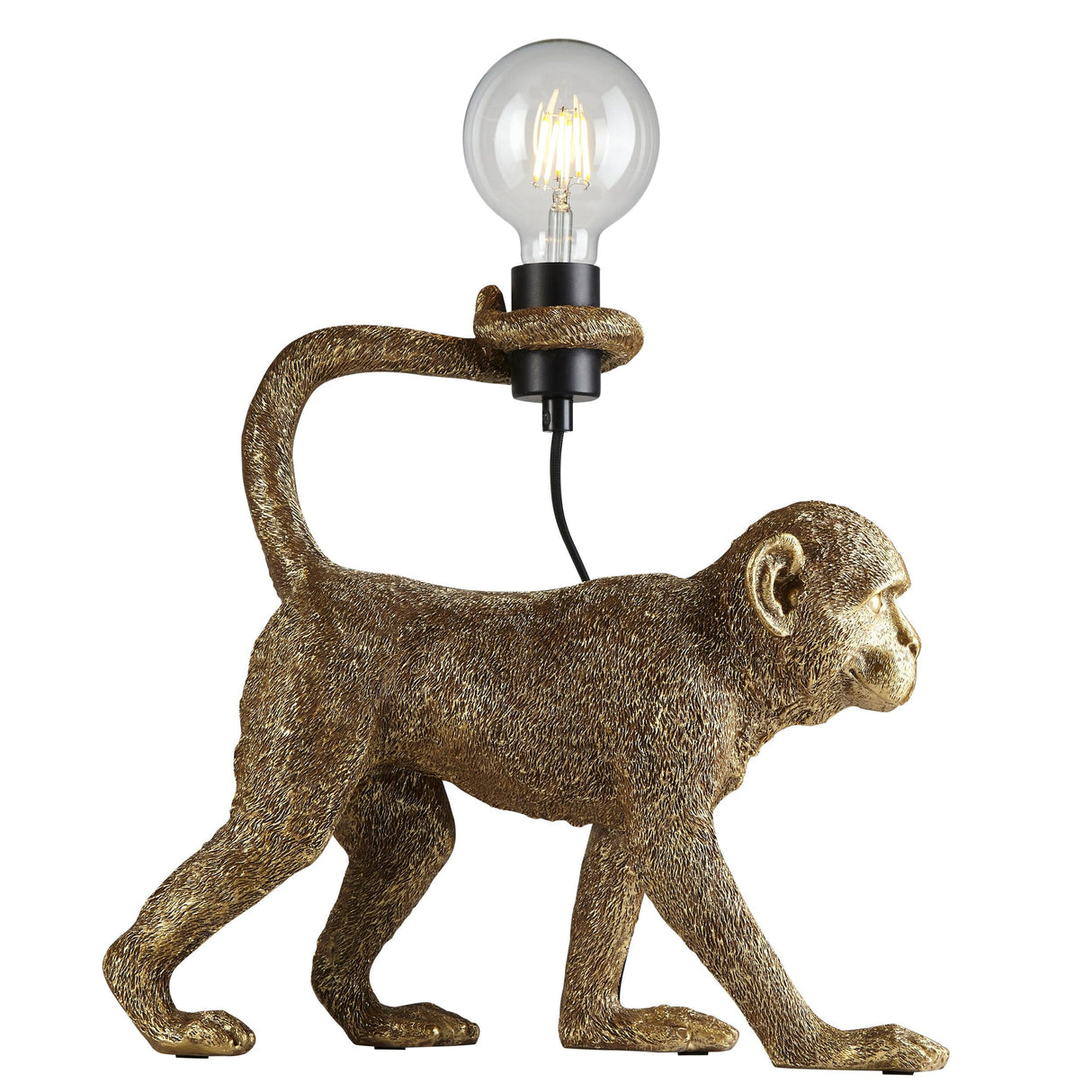 Endon Lighting - 106792 - Endon Lighting 106792 Capuchin Indoor Table Lamps Vintage gold paint & matt black Non-dimmable