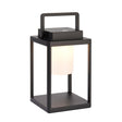 Endon Lighting - 106801 - Endon Lighting 106801 Voyage Outdoor Table Lamps Matt black & white pc Step dimmable