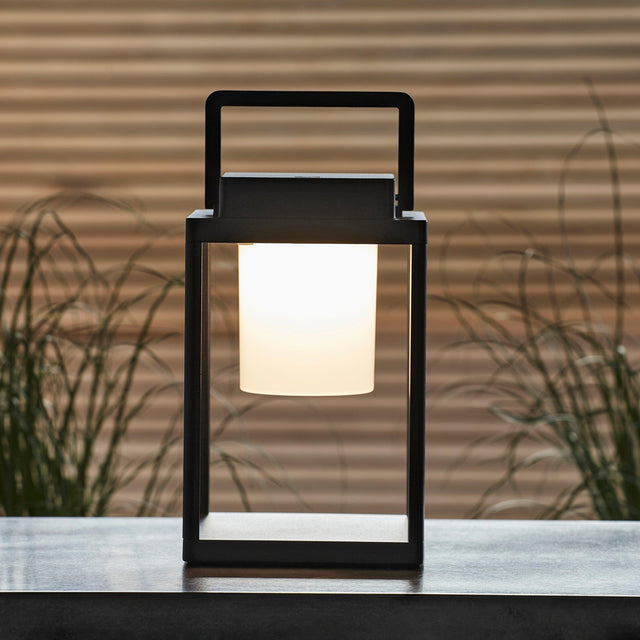 Endon Lighting - 106801 - Endon Lighting 106801 Voyage Outdoor Table Lamps Matt black & white pc Step dimmable