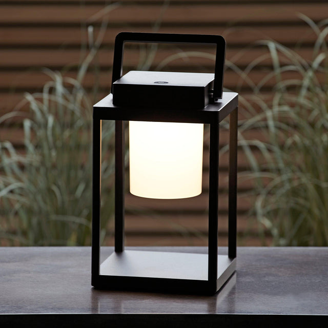 Endon Lighting - 106801 - Endon Lighting 106801 Voyage Outdoor Table Lamps Matt black & white pc Step dimmable