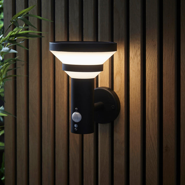 Endon Lighting - 106802 - Endon Lighting 106802 Halton Outdoor Wall Light Matt black & white pc Step dimmable