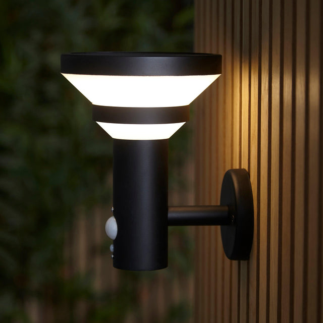 Endon Lighting - 106802 - Endon Lighting 106802 Halton Outdoor Wall Light Matt black & white pc Step dimmable