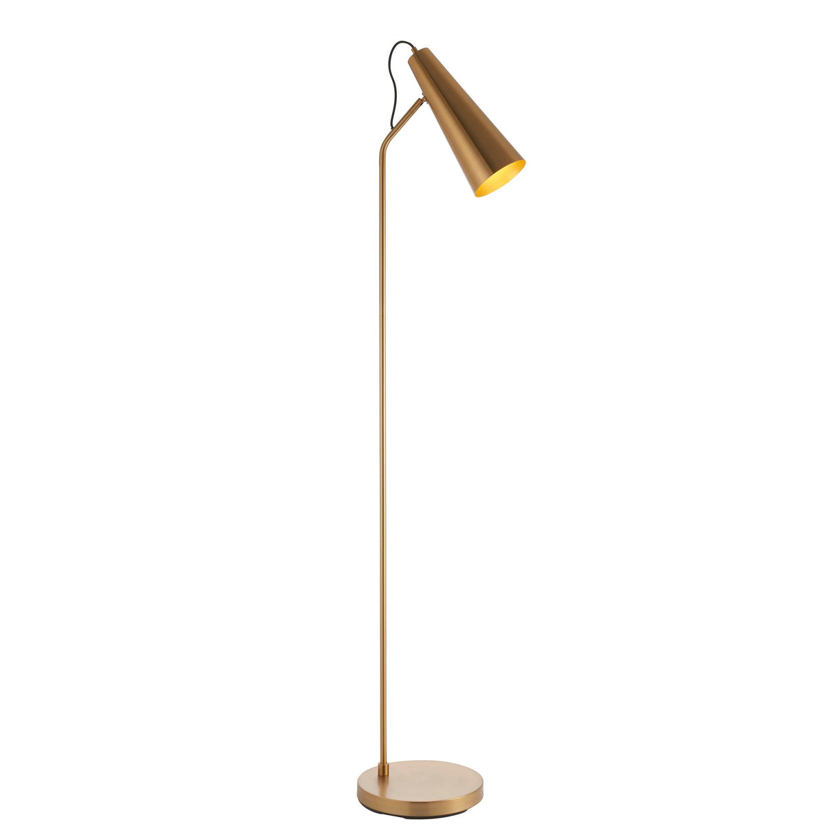 Endon Lighting - 107528 - Endon Lighting 107528 Karna New Indoor Floor Lamps Warm antique brass plate Non-dimmable