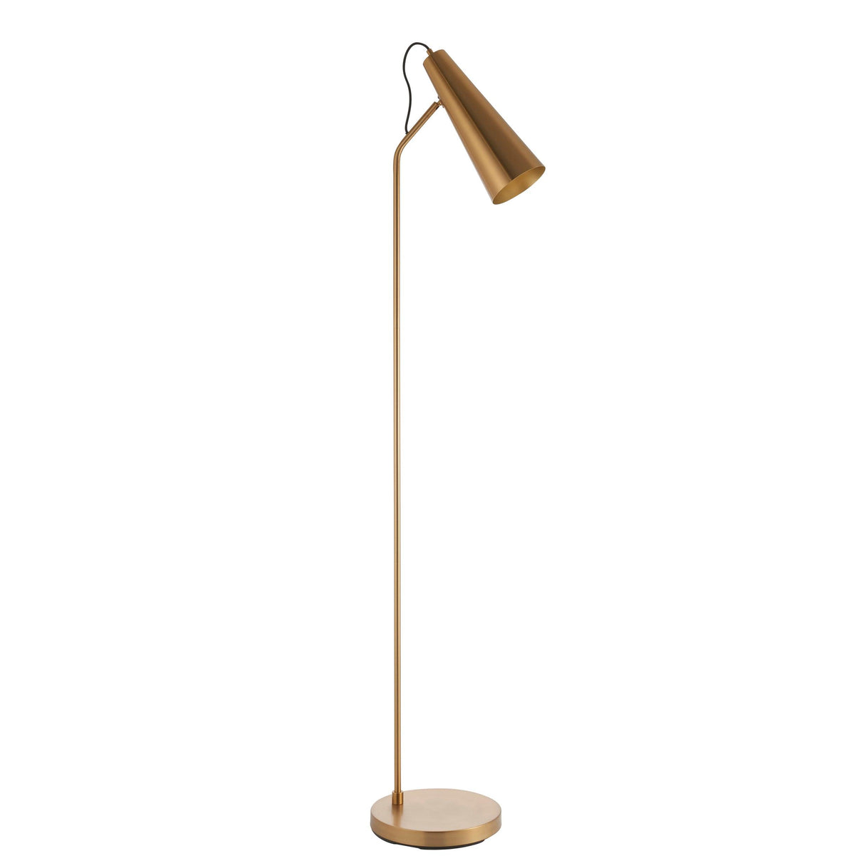 Endon Lighting - 107528 - Endon Lighting 107528 Karna New Indoor Floor Lamps Warm antique brass plate Non-dimmable